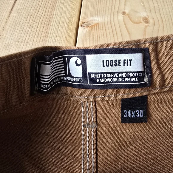 Carhartt B01 BRN Loose Fit Double Knee Utility Pants 34X30 - Picture 6 of 11